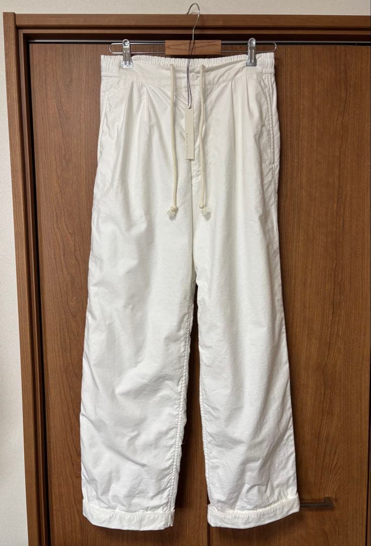 メゾンキネマ　Two tuck cotton pajama pants