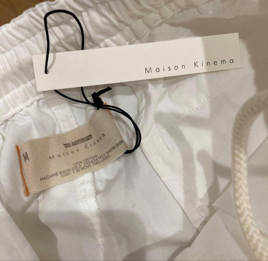 メゾンキネマ　Two tuck cotton pajama pants