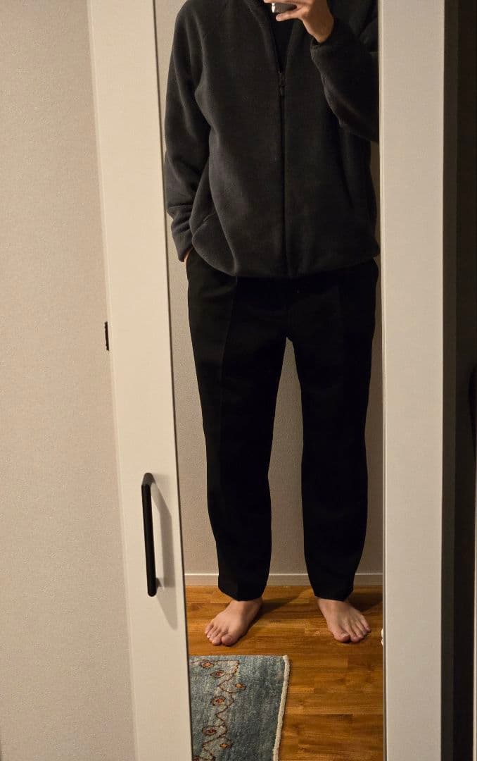 グラフペーパー　Graphpaper　Wool Tapered Trousers