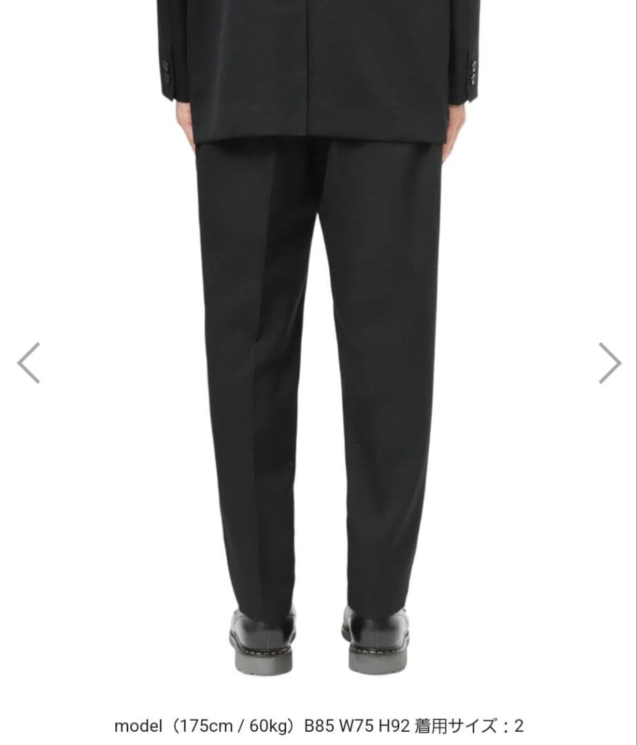 グラフペーパー　Graphpaper　Wool Tapered Trousers