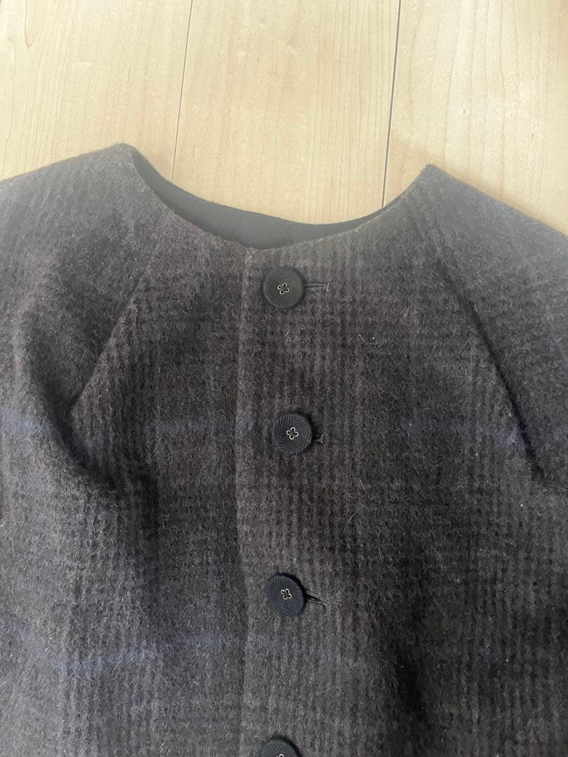 【週末限定値下げ】GASA チェック柄ウールケープ