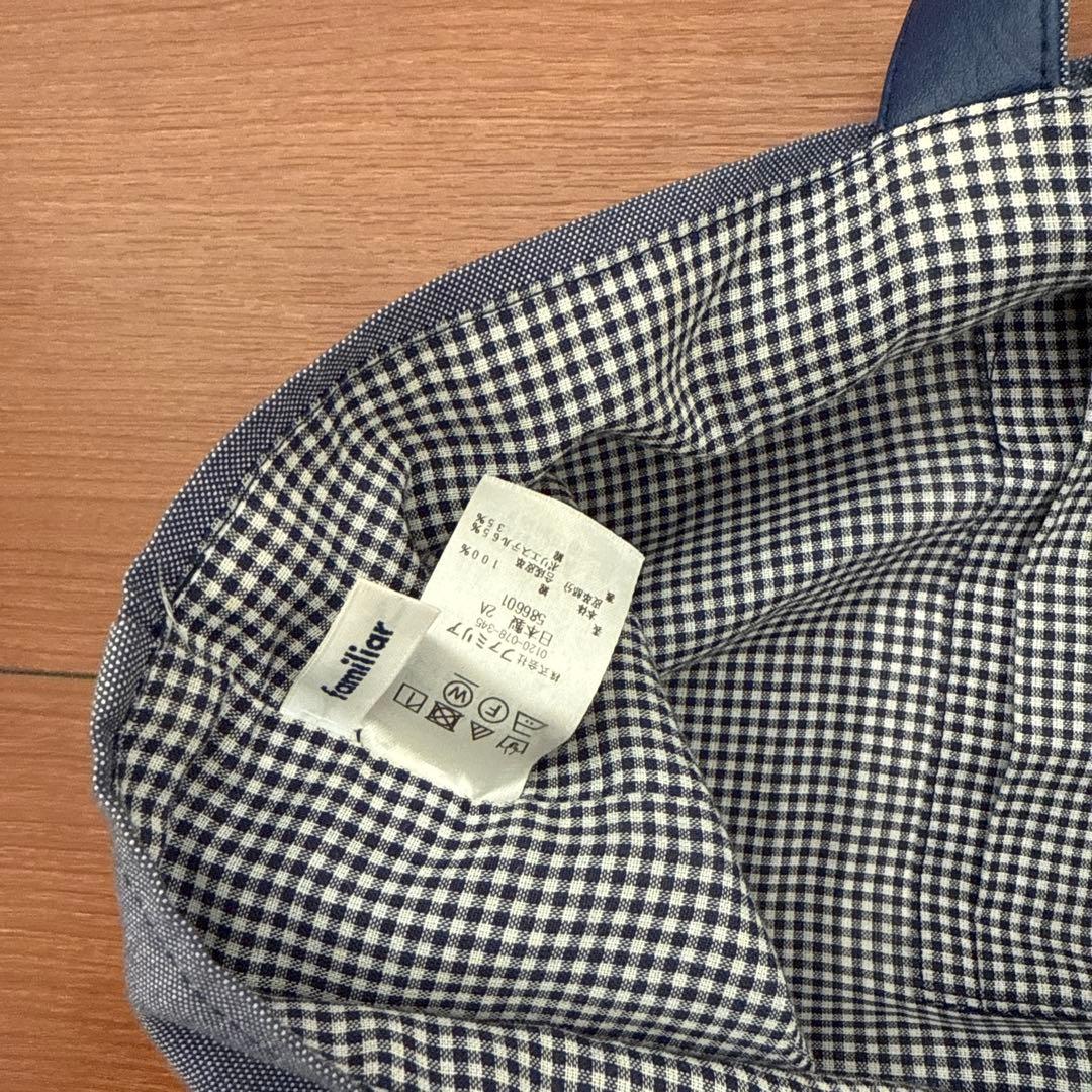 familiar 刺繍トートバッグ 女の子と洋服