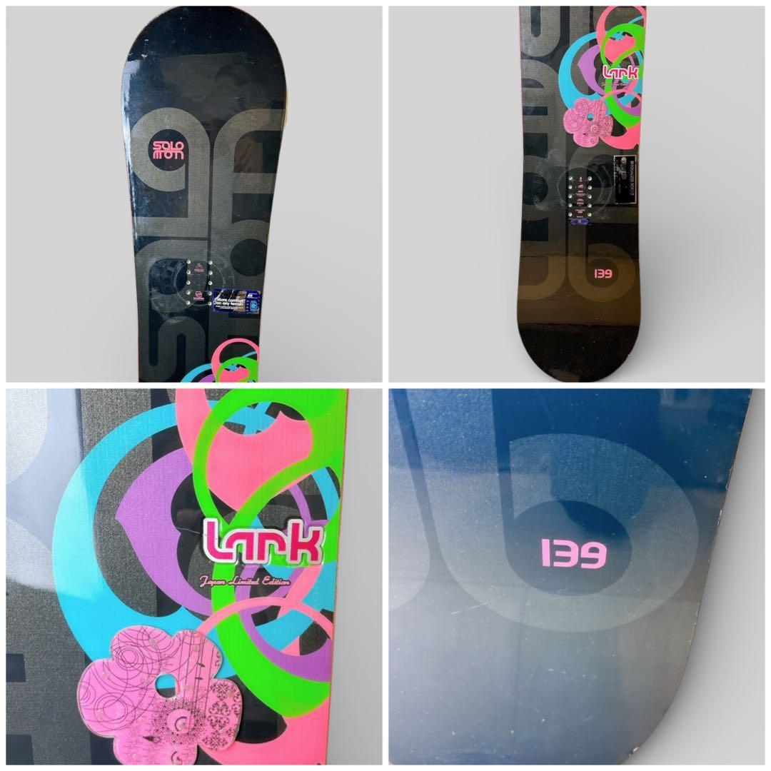 【美品】サロモン×FLUX レディース スノーボード 139cm ブーツなし