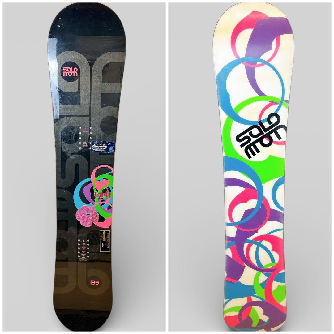 【美品】サロモン×FLUX レディース スノーボード 139cm ブーツなし