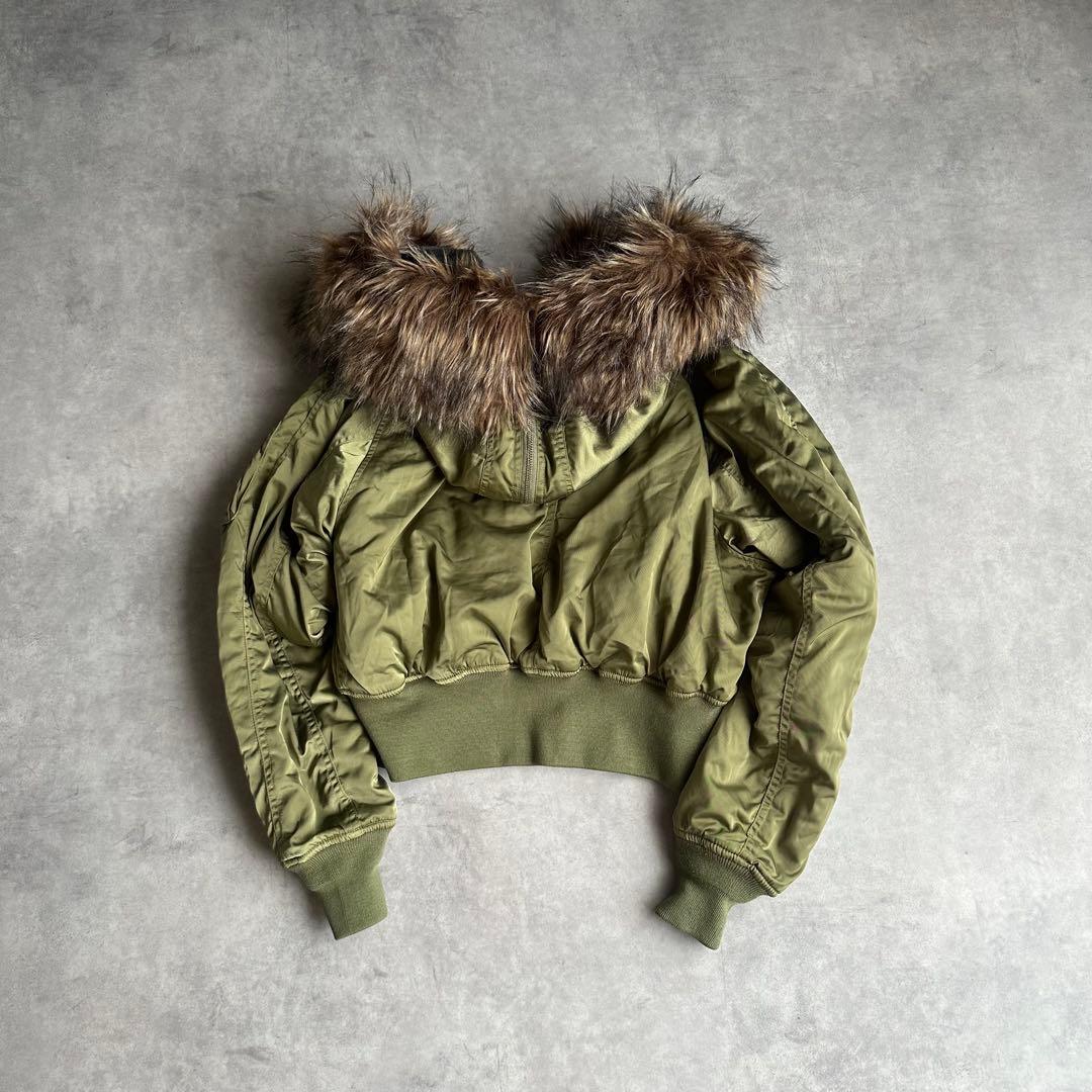 00s Y2K N2B flight jacket N-2B khaki 短丈