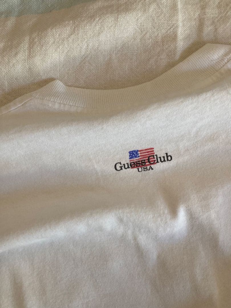 90s Guess ゲス フォトT アメリカ製 コットン100% Lサイズ