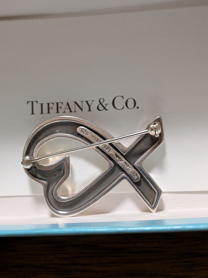 【美品】 Tiffany♡パロマピカソ ラビングハートブローチ♡SV925