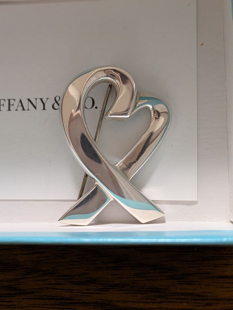【美品】 Tiffany♡パロマピカソ ラビングハートブローチ♡SV925