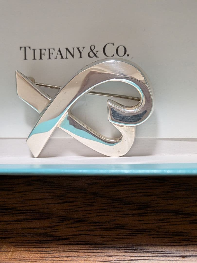 【美品】 Tiffany♡パロマピカソ ラビングハートブローチ♡SV925