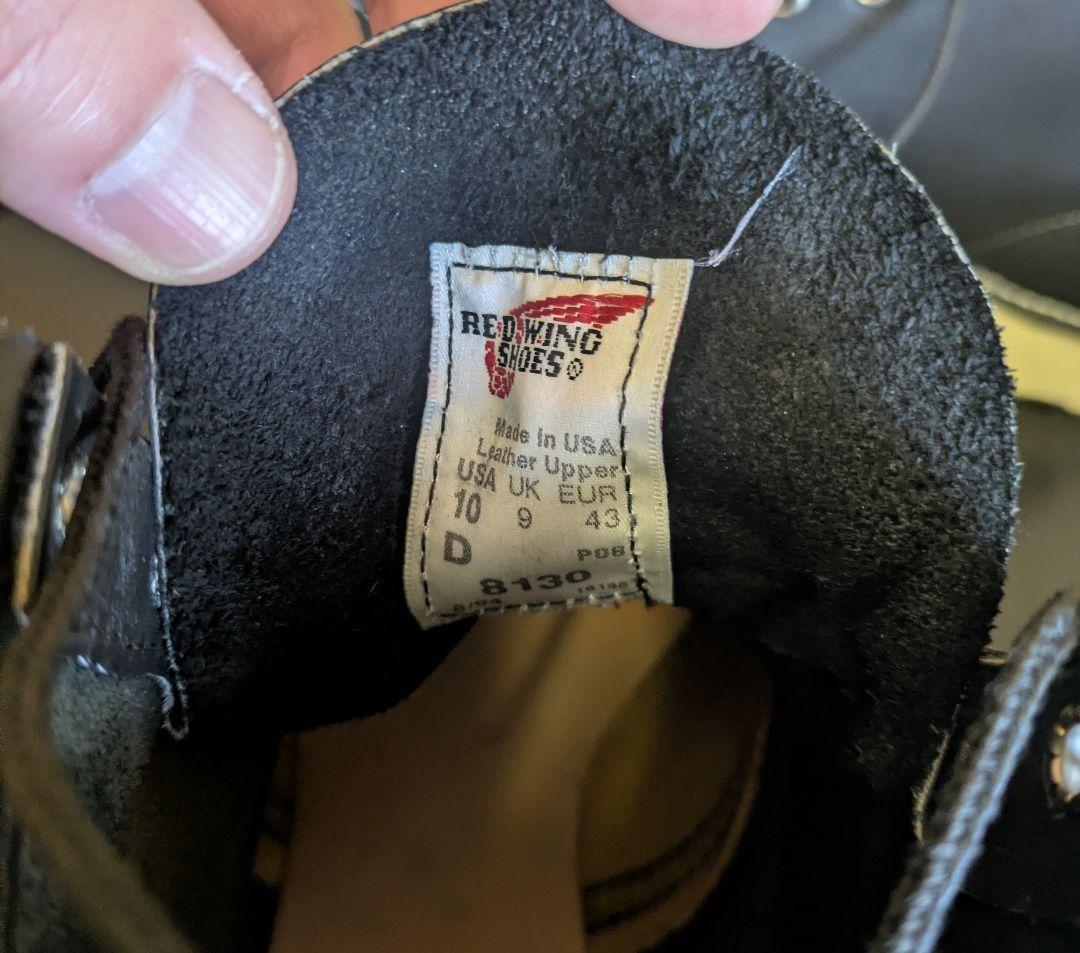 レッドウィング　アイリッシュセッター 黒 8130　28cm US10