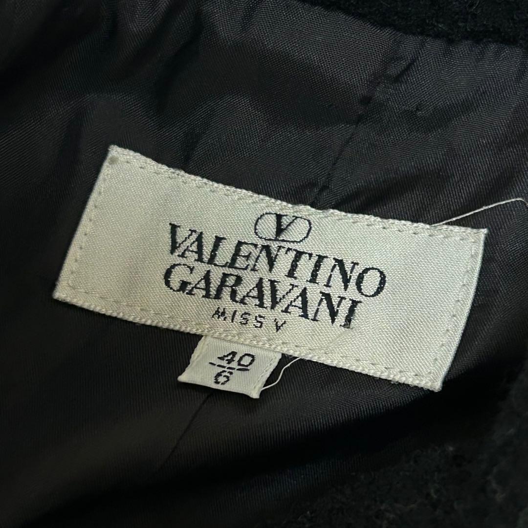 valentino garavani ウールモヘアコート　ブラック　レディース
