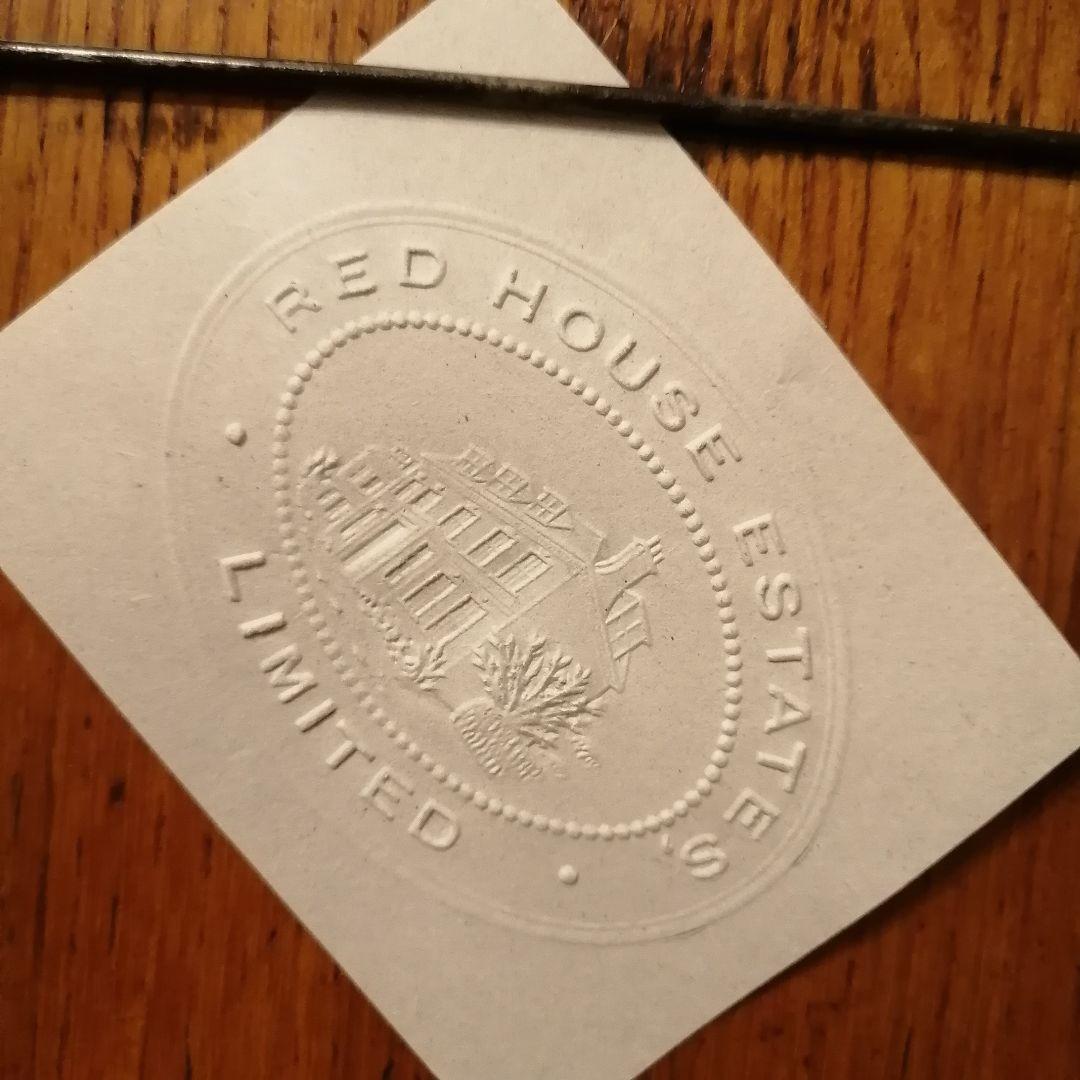 「再値下げ致しました」英国製アンティーク エンボッサー☆スタンプ☆カード☆はんこ