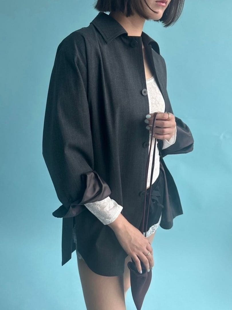 完売試着無　NODAS for LULU シャツジャケット　エディットフォールル