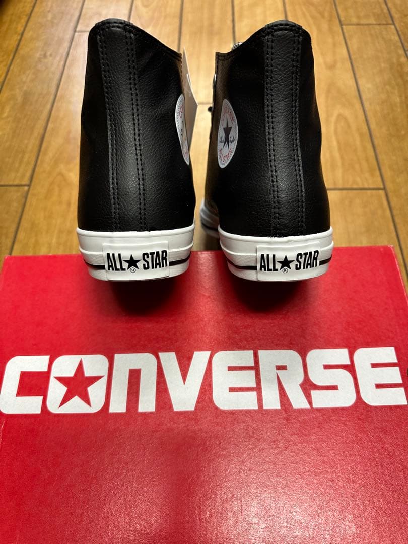 ✨新品✨コンバース オールスター シンセティックレザー ハイ ブラック 黒