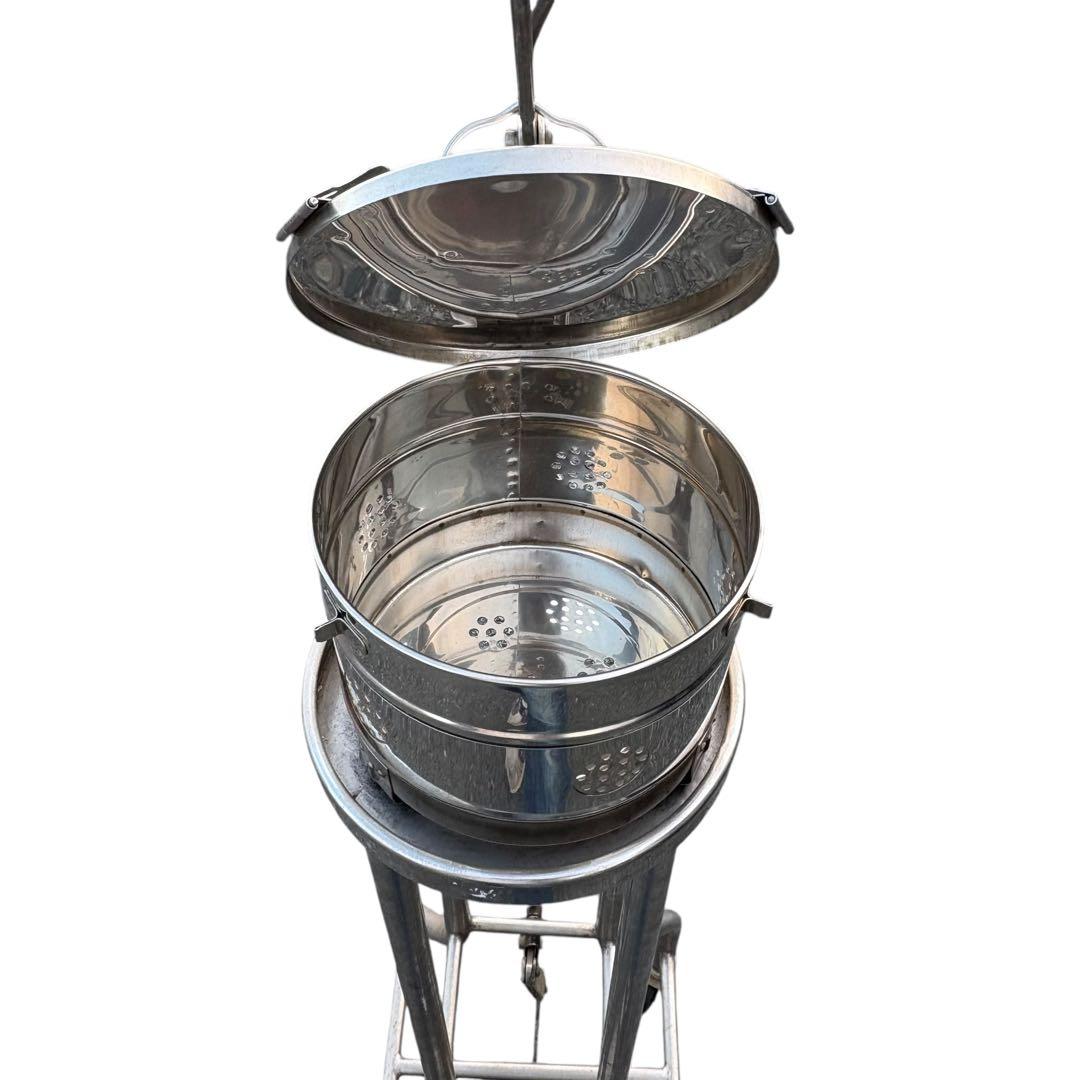 医療用カストスタンド　丸型カスト　ダストボックス　ヴィンテージ　レトロ