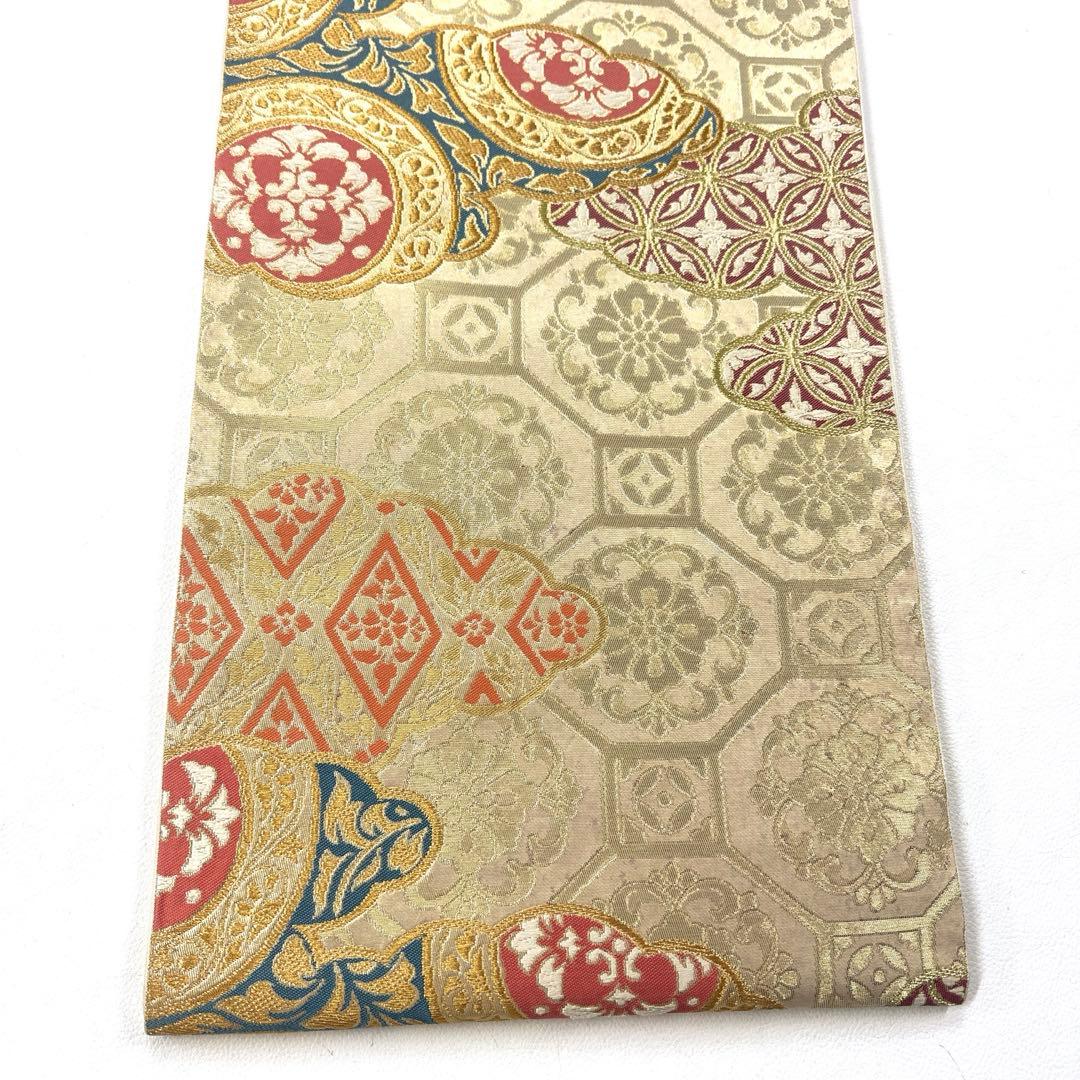 専用帯4727 ●川島織物謹製 高級 正絹 六通 袋帯 七宝