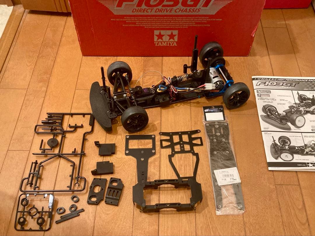 タミヤF103GTシャーシ メカ付き