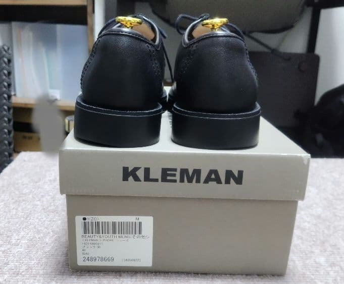 KLEMAN 黒 PADRE 40 チロリアンシューズ