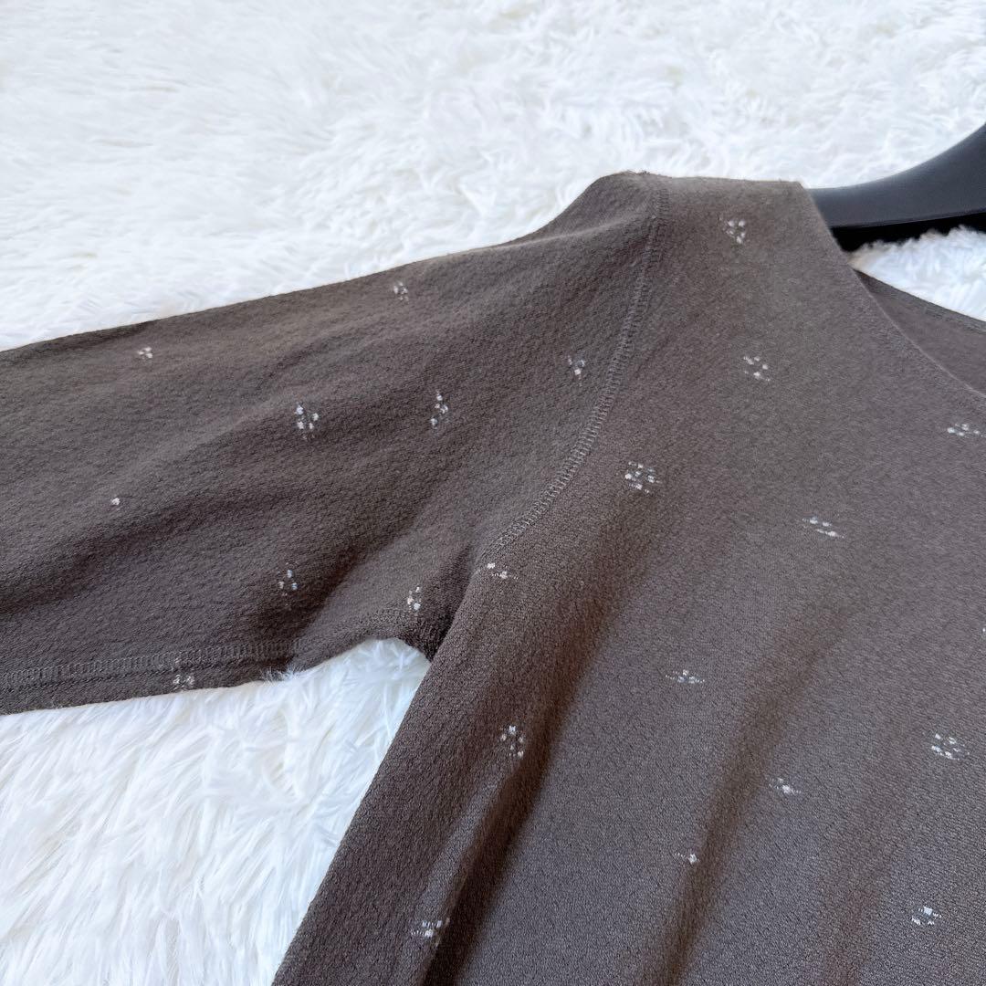 [2022] ババグーリ チュニック　ワンピース　ニット刺繍　コットン　M