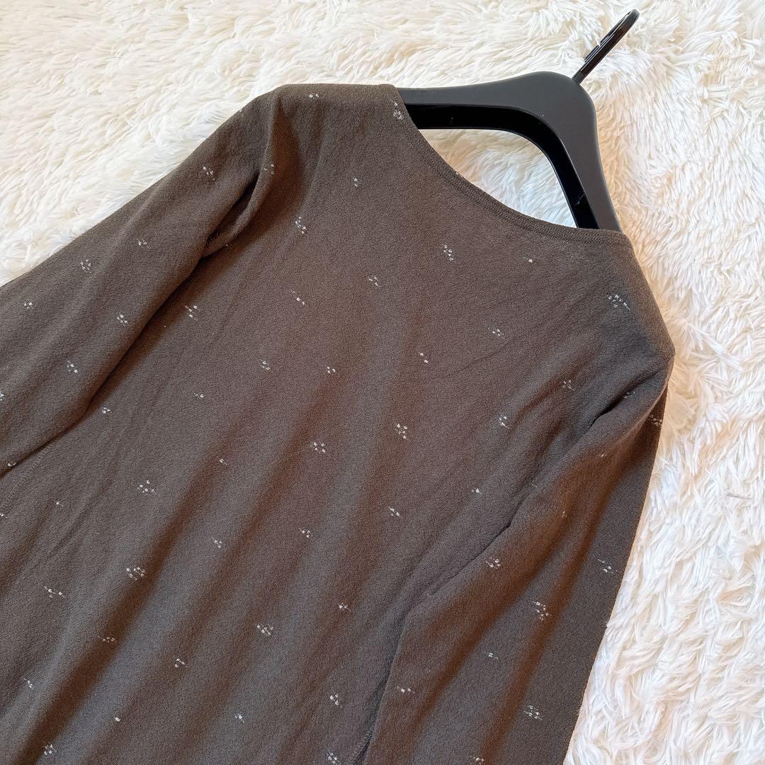 [2022] ババグーリ チュニック　ワンピース　ニット刺繍　コットン　M