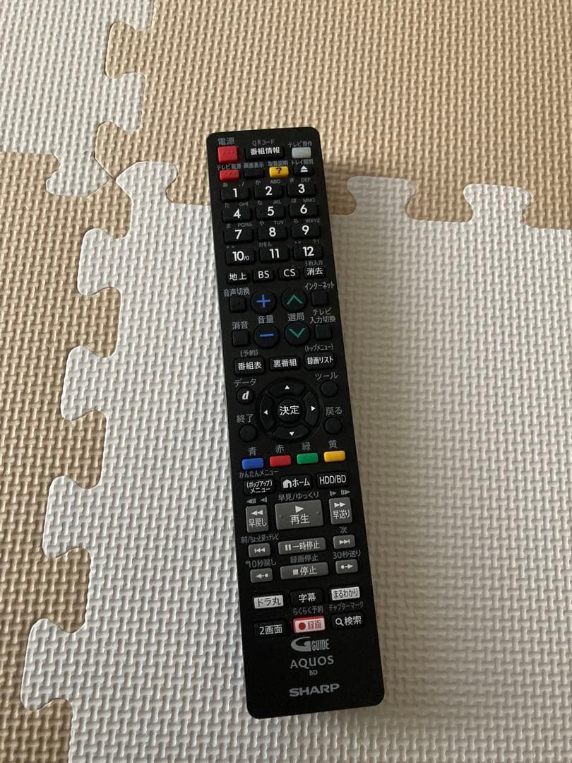 SHARP ブルーレイレコーダー　 2B-C05CW1　リモコン HDMI付き