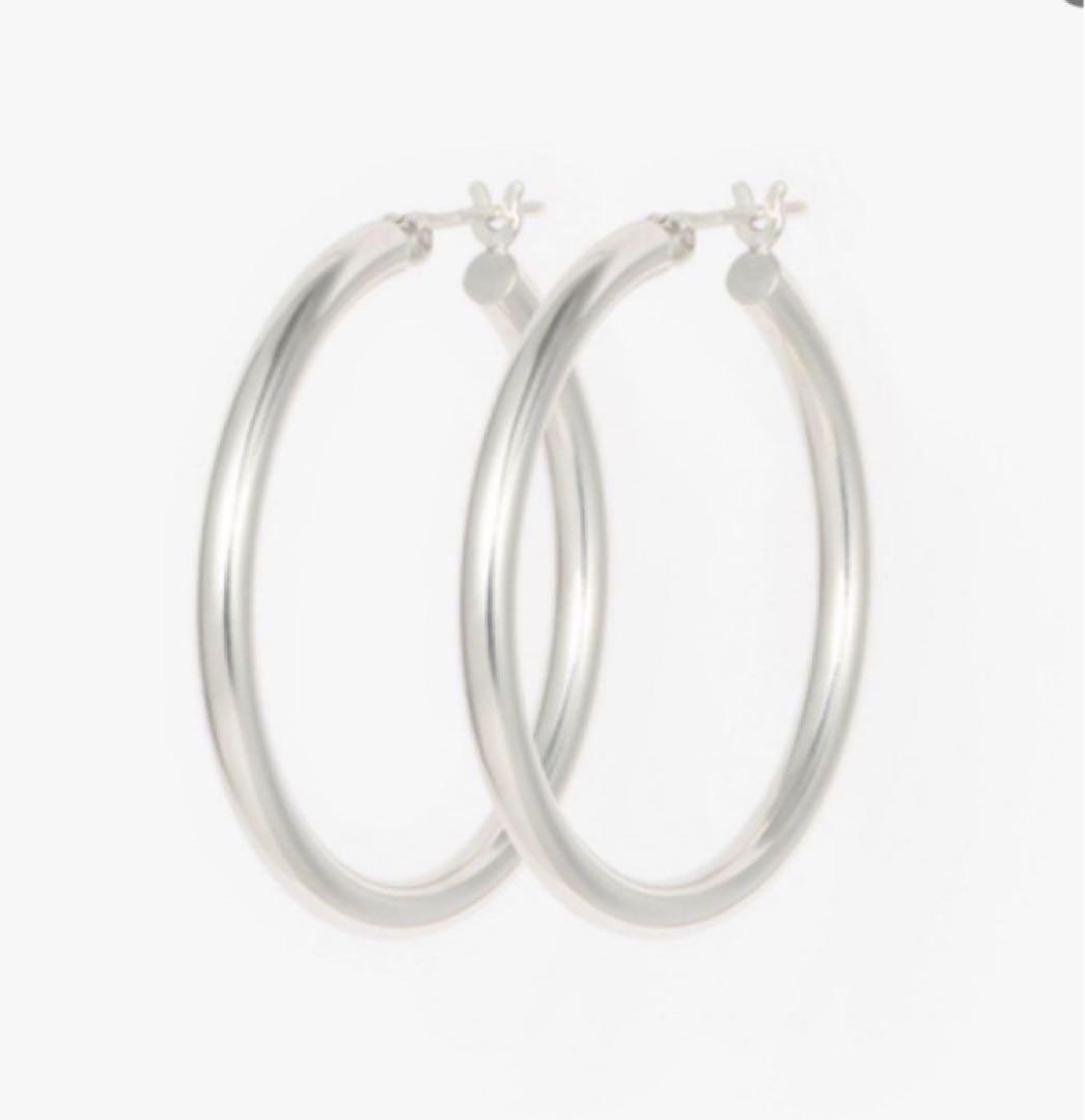 新品　MARIHA フープピアス シルバーMサイズ