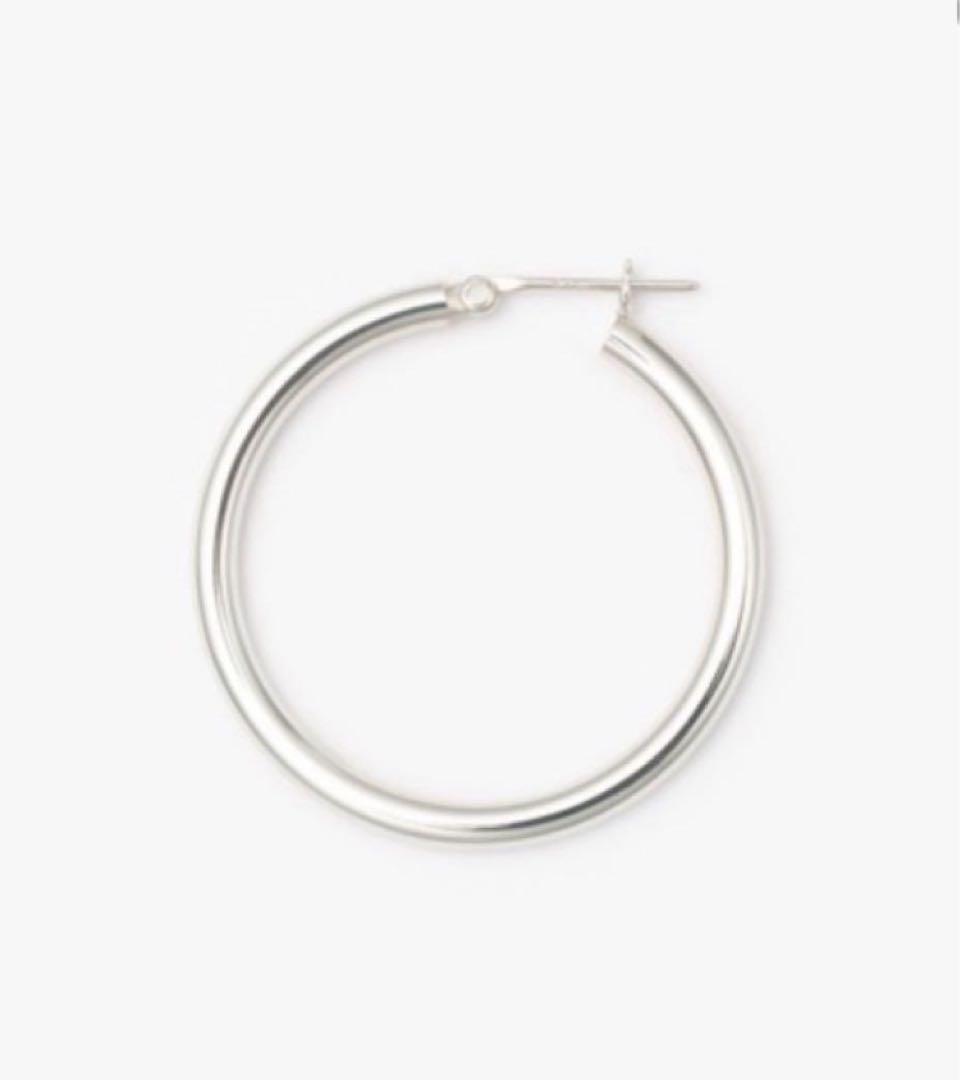新品　MARIHA フープピアス シルバーMサイズ