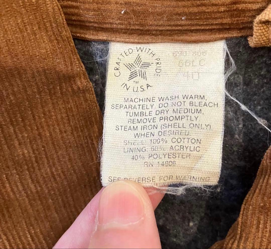 Carhartt ブラウン カバーオール 80’sタグ チョアコート