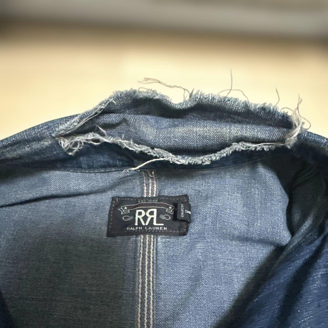 RRL デニムカバーオール　リペア&ダメージ加工