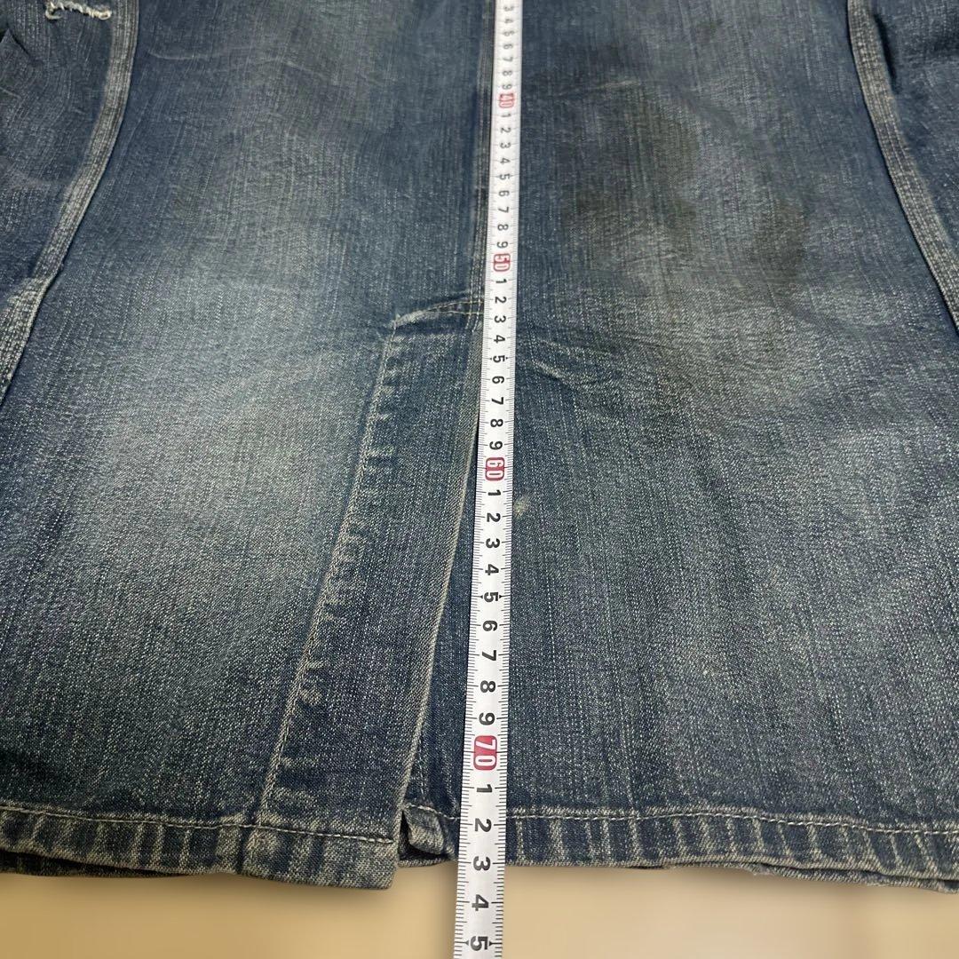 RRL デニムカバーオール　リペア&ダメージ加工