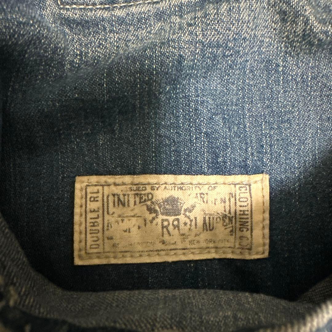 RRL デニムカバーオール　リペア&ダメージ加工