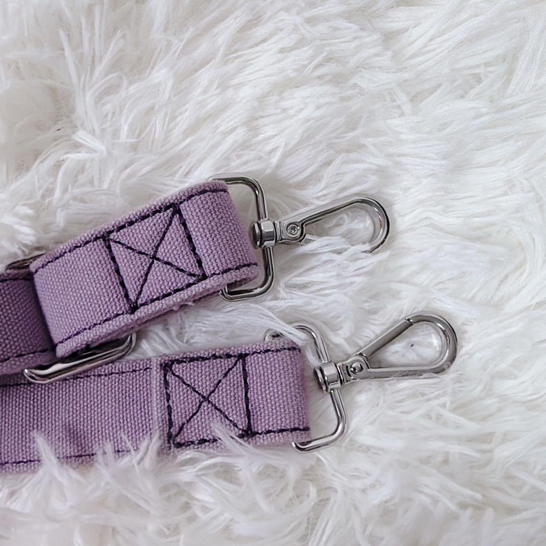 【美品】 メゾンキツネ キャンバストート 紫 ショルダー付　2way