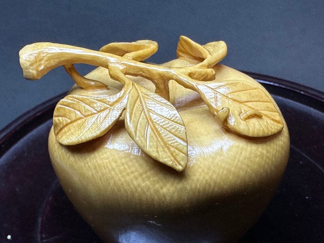 アンティーク　中国美術　苹果リンゴ　置物　骨董　飾り物　古美術品　 細密細工