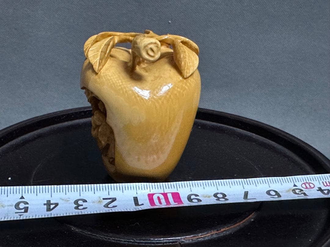 アンティーク　中国美術　苹果リンゴ　置物　骨董　飾り物　古美術品　 細密細工