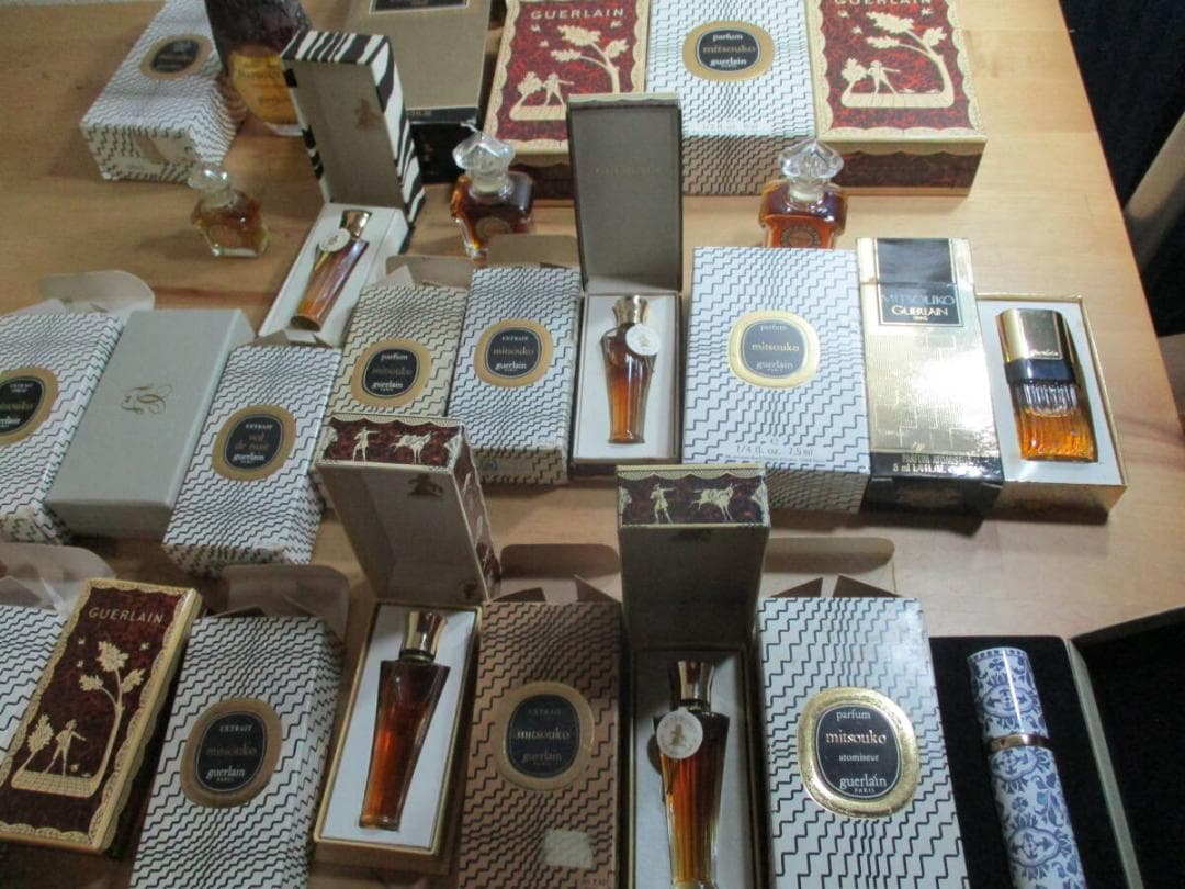 ゲラン　ミツコ＆ボルドニュイ　パルファム　未使用品と未開封品　総数２１点
