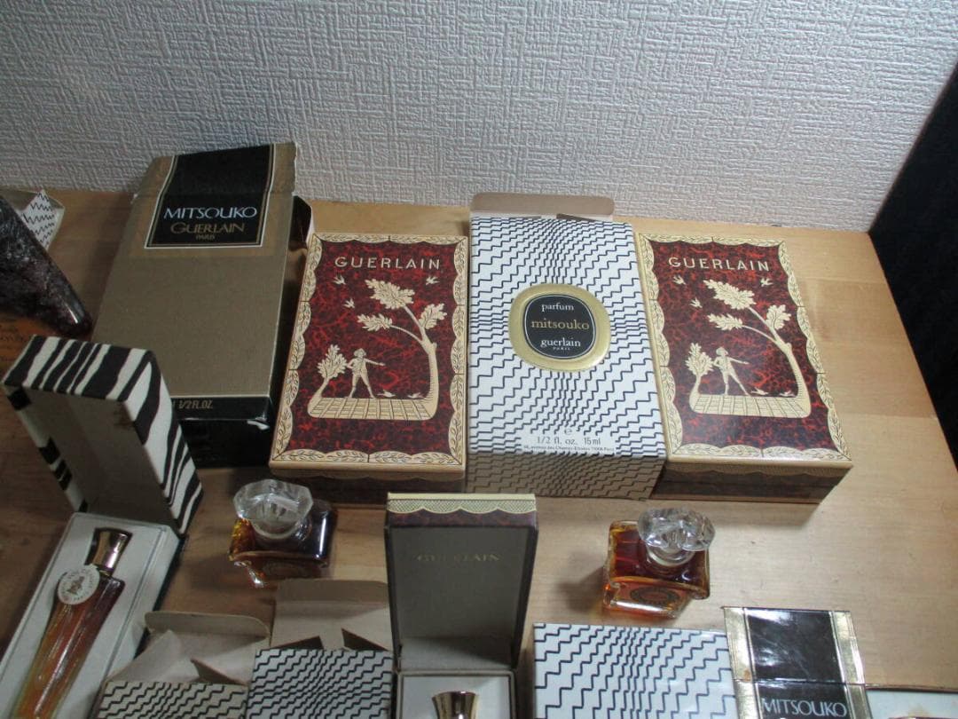 ゲラン　ミツコ＆ボルドニュイ　パルファム　未使用品と未開封品　総数２１点