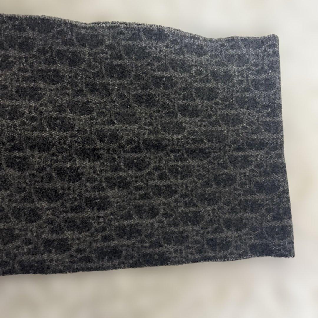 Christian Dior ヴィンテージ　トロッターマフラー　ブラック系