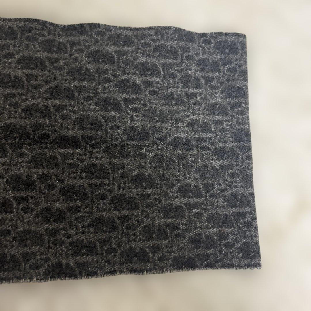 Christian Dior ヴィンテージ　トロッターマフラー　ブラック系