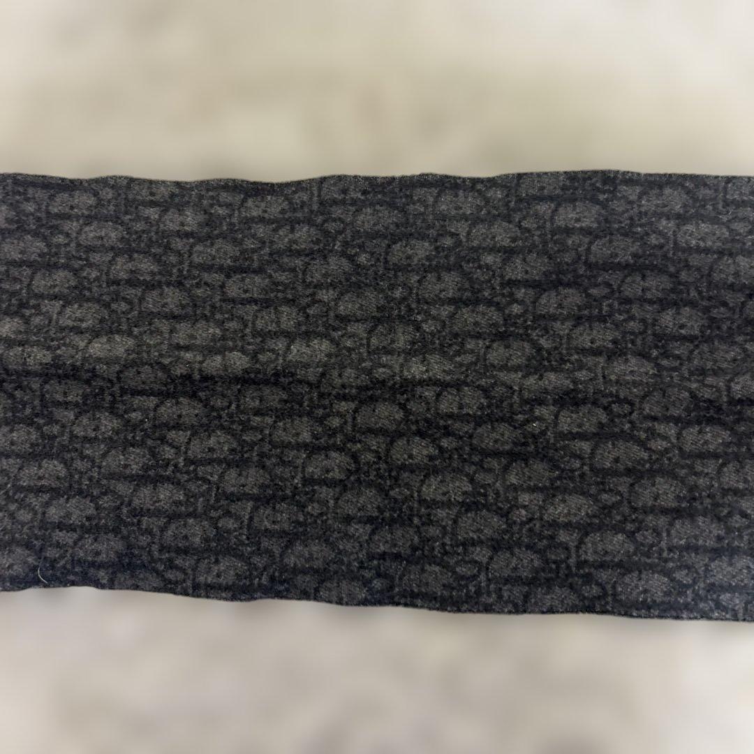 Christian Dior ヴィンテージ　トロッターマフラー　ブラック系