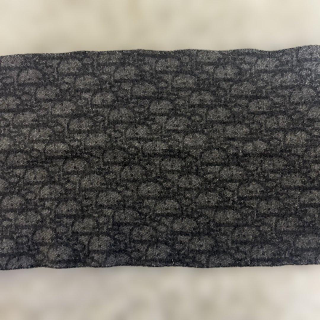 Christian Dior ヴィンテージ　トロッターマフラー　ブラック系