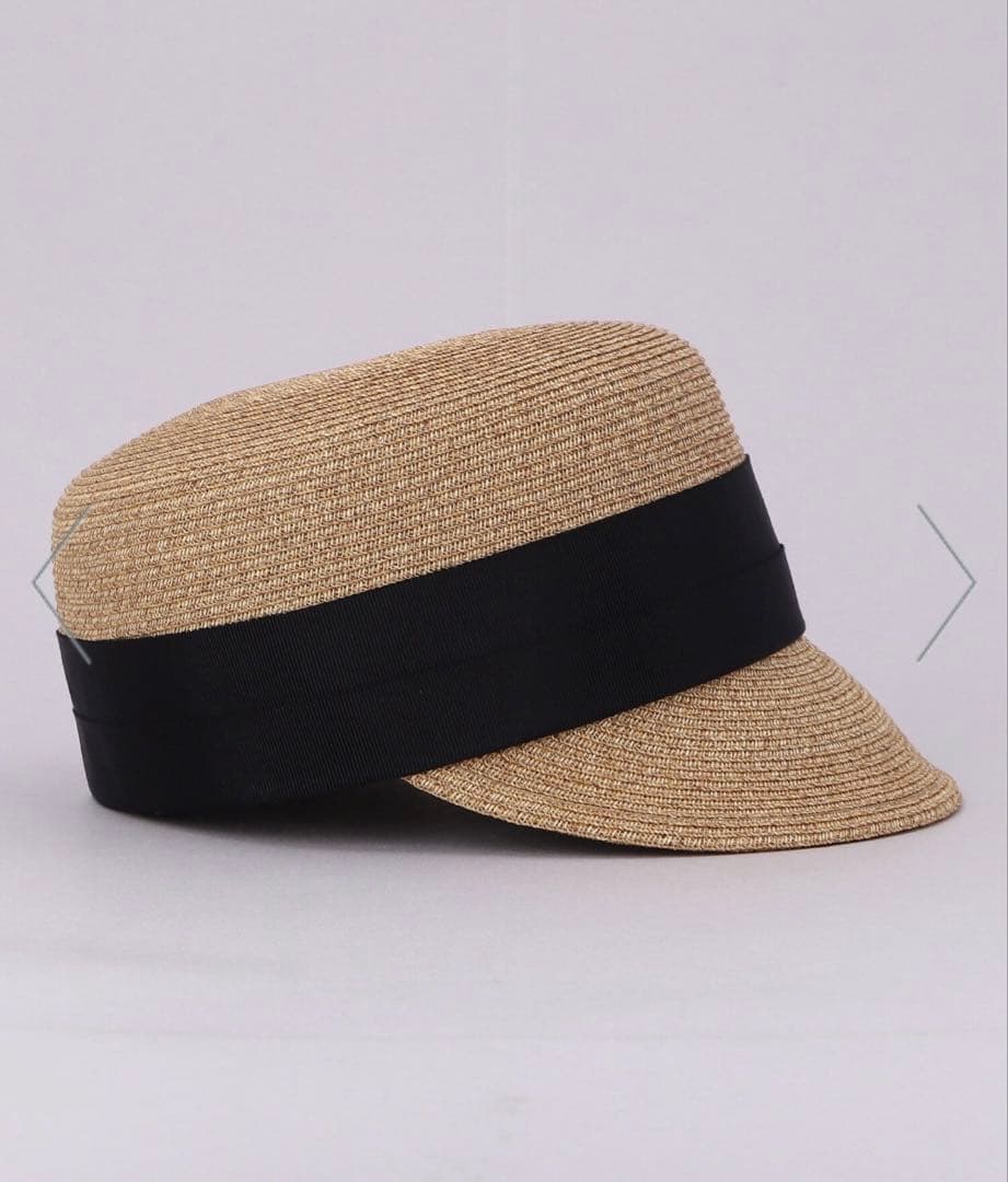 CA4LA カシラ　ベージュ 麦わら帽子 キャペリンハット