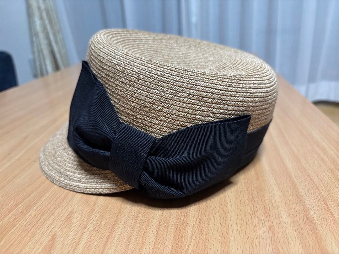 CA4LA カシラ　ベージュ 麦わら帽子 キャペリンハット