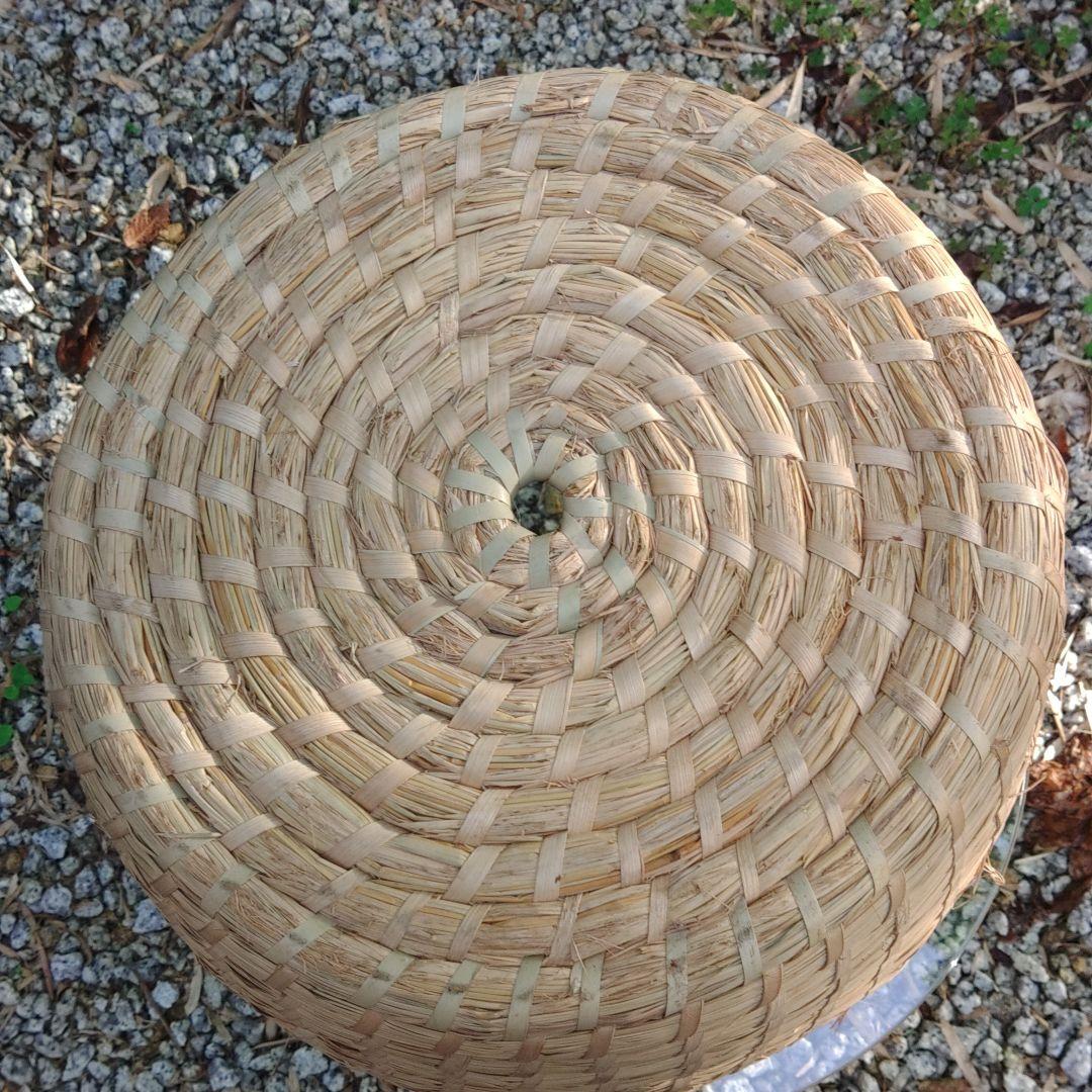 古民具　昭和レトロ　藁いずみ　飯つぐら　藁細工