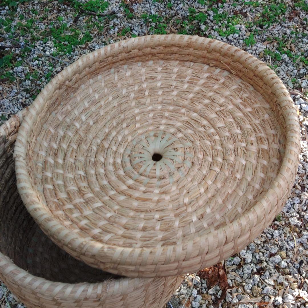古民具　昭和レトロ　藁いずみ　飯つぐら　藁細工