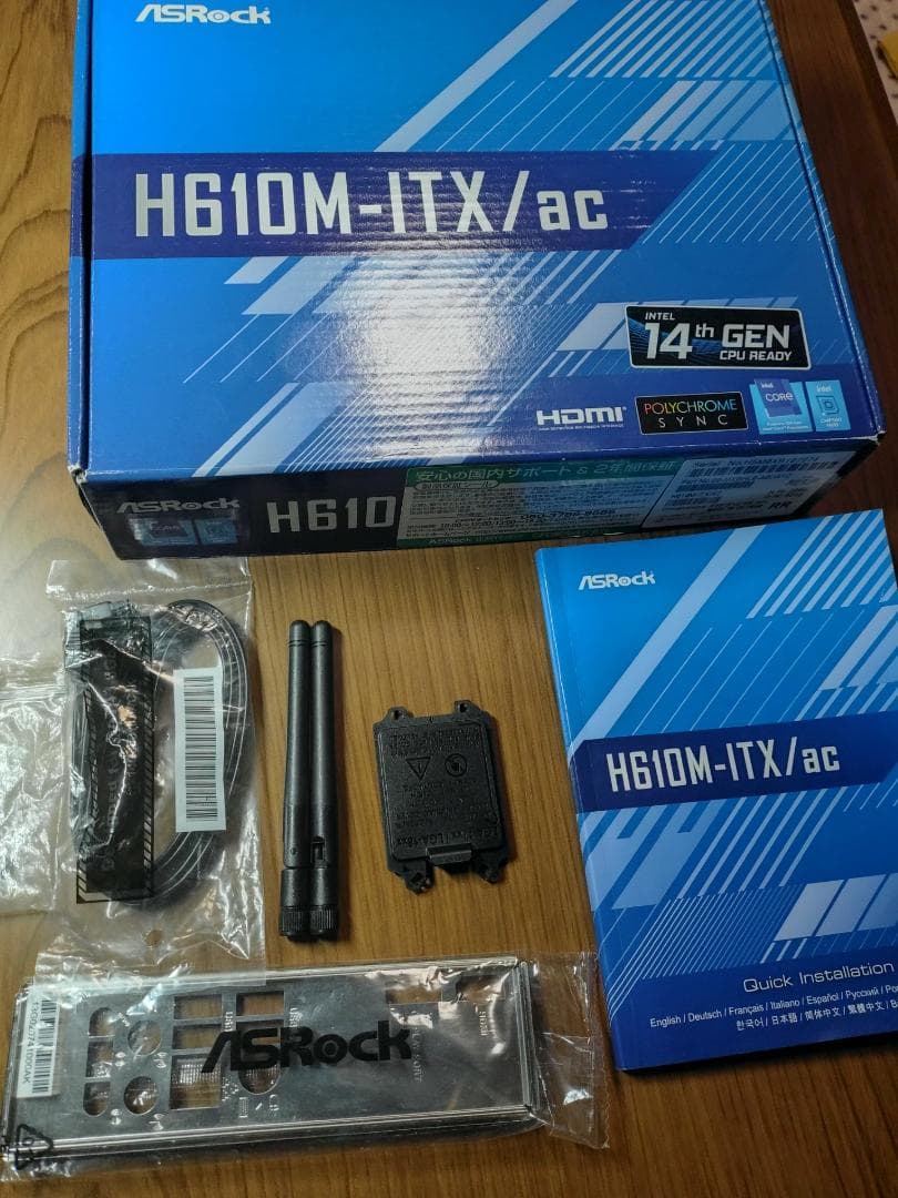 ASRock H610M-ITX/ac ITXマザーボード