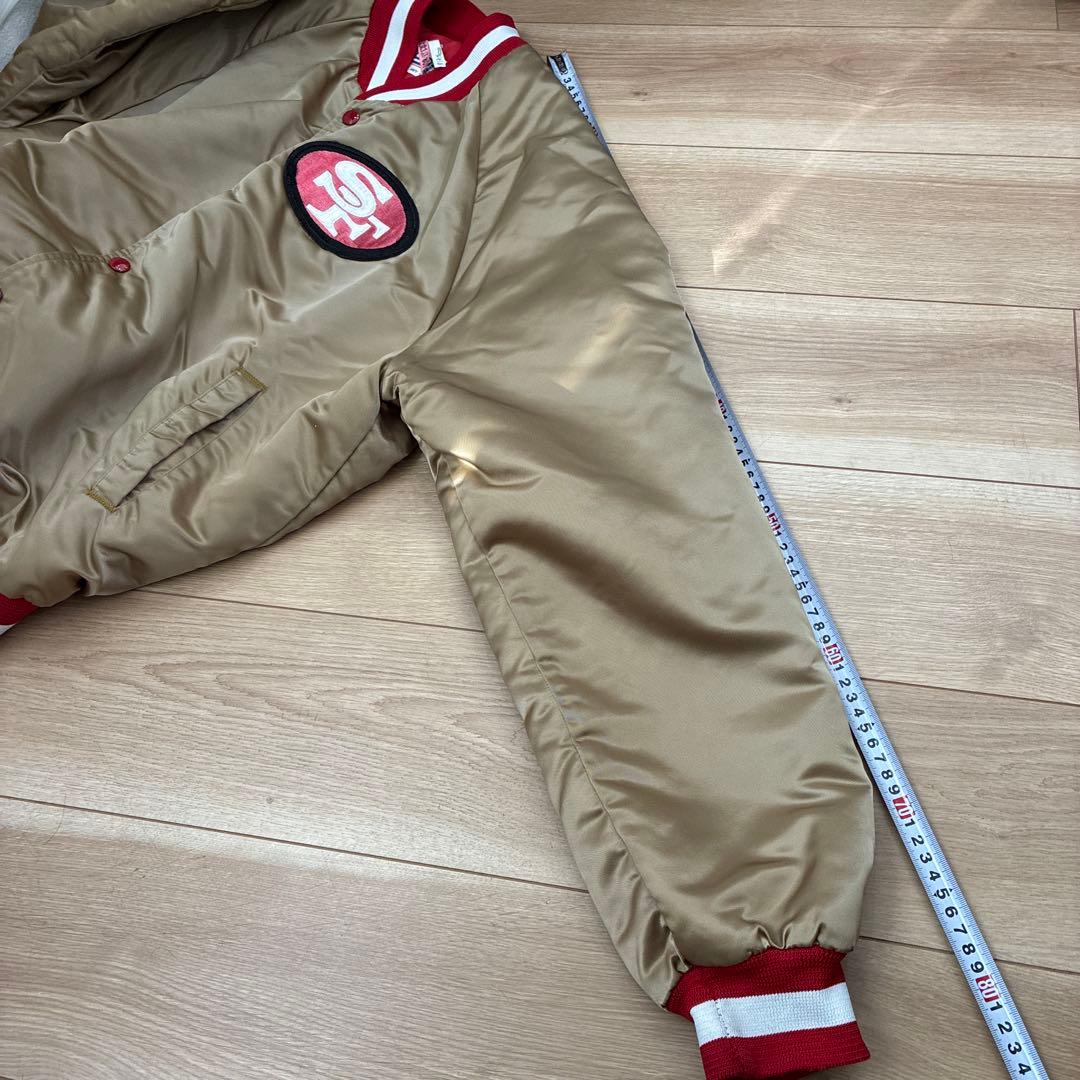 サンフランシスコ・49ERS チョークライン　USA スタジャン　Ｌサイズ