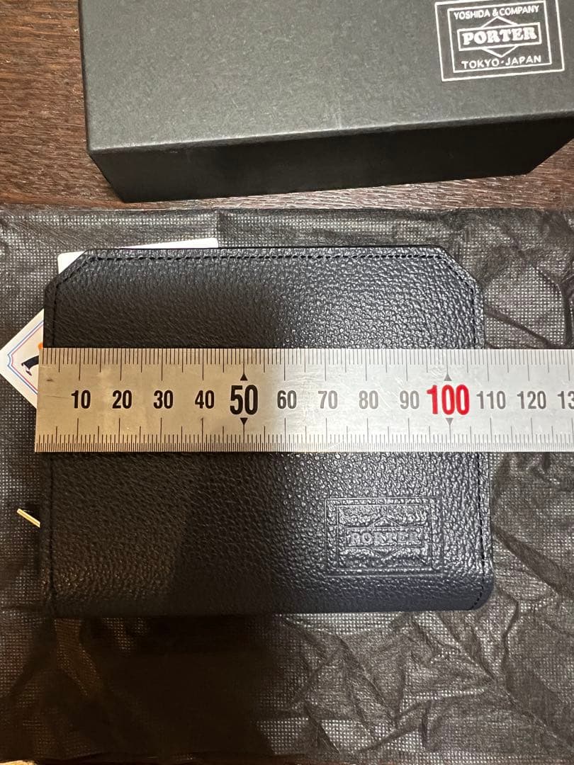 【極美品】Porter二つ折り財布　ネイビー