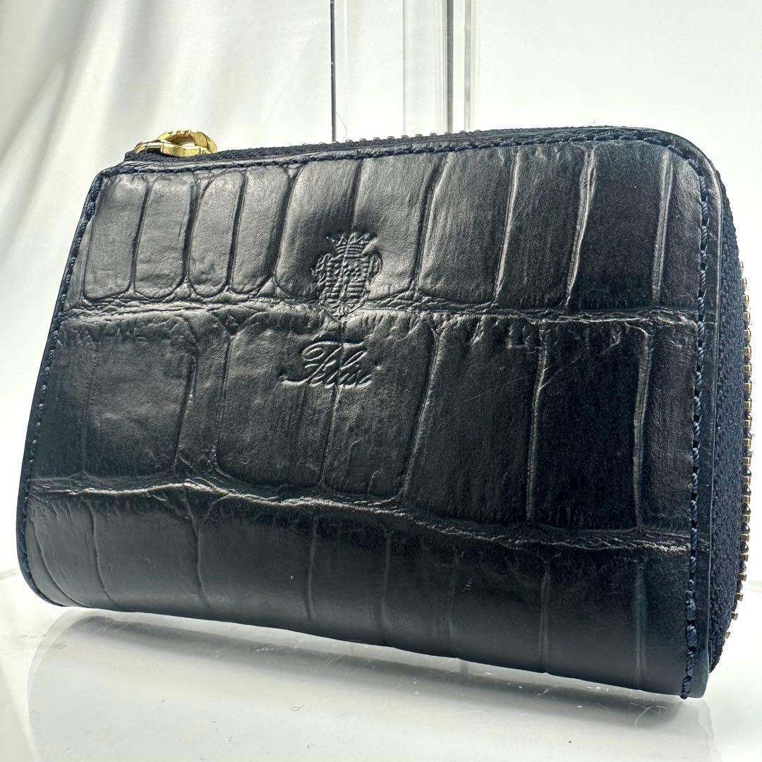 【専用】Felisi ミニウォレット 1074 レザー クロコダイル 型押し