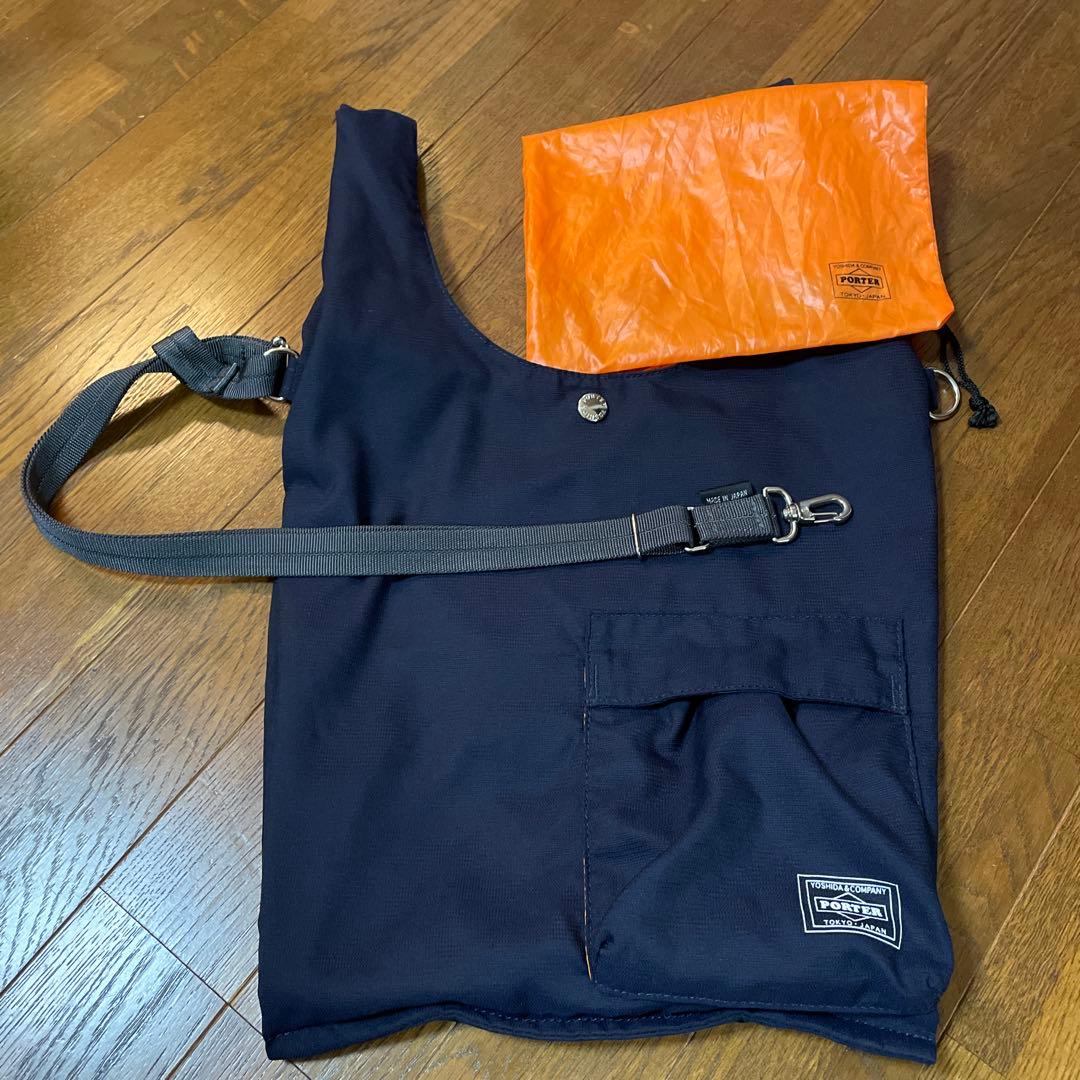 【PORTER ポーター Bagger CVS ネイビー】エコバッグ