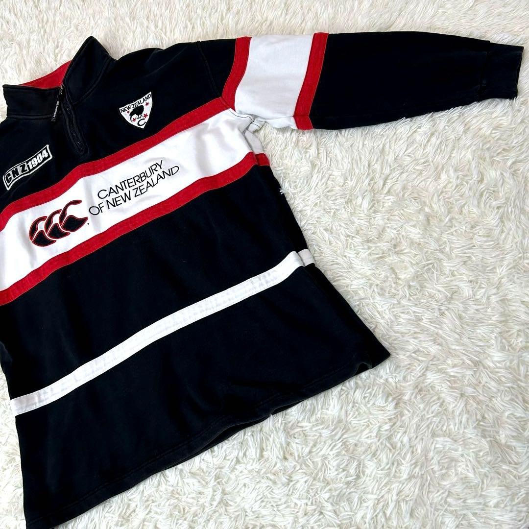 CANTERBURY カンタベリー ラグビー ハーフジップスウェット上下 XL